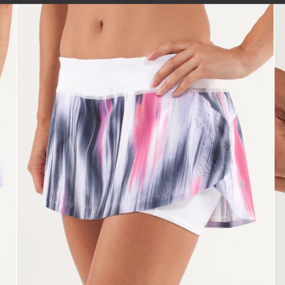 Lululemon Run Light As Air Skirt skort sz 8 Mirage